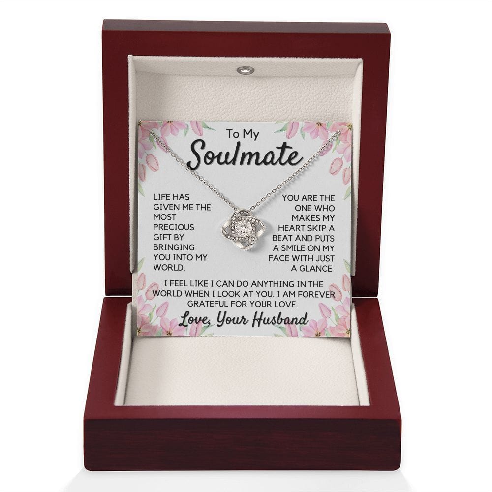 Gift To My Wife, Soulmate | Partner From Husband Necklace, Anniversary, Birthday, Mothers Day