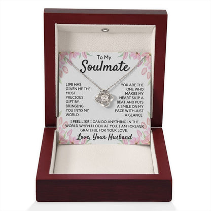 Gift To My Wife, Soulmate | Partner From Husband Necklace, Anniversary, Birthday, Mothers Day