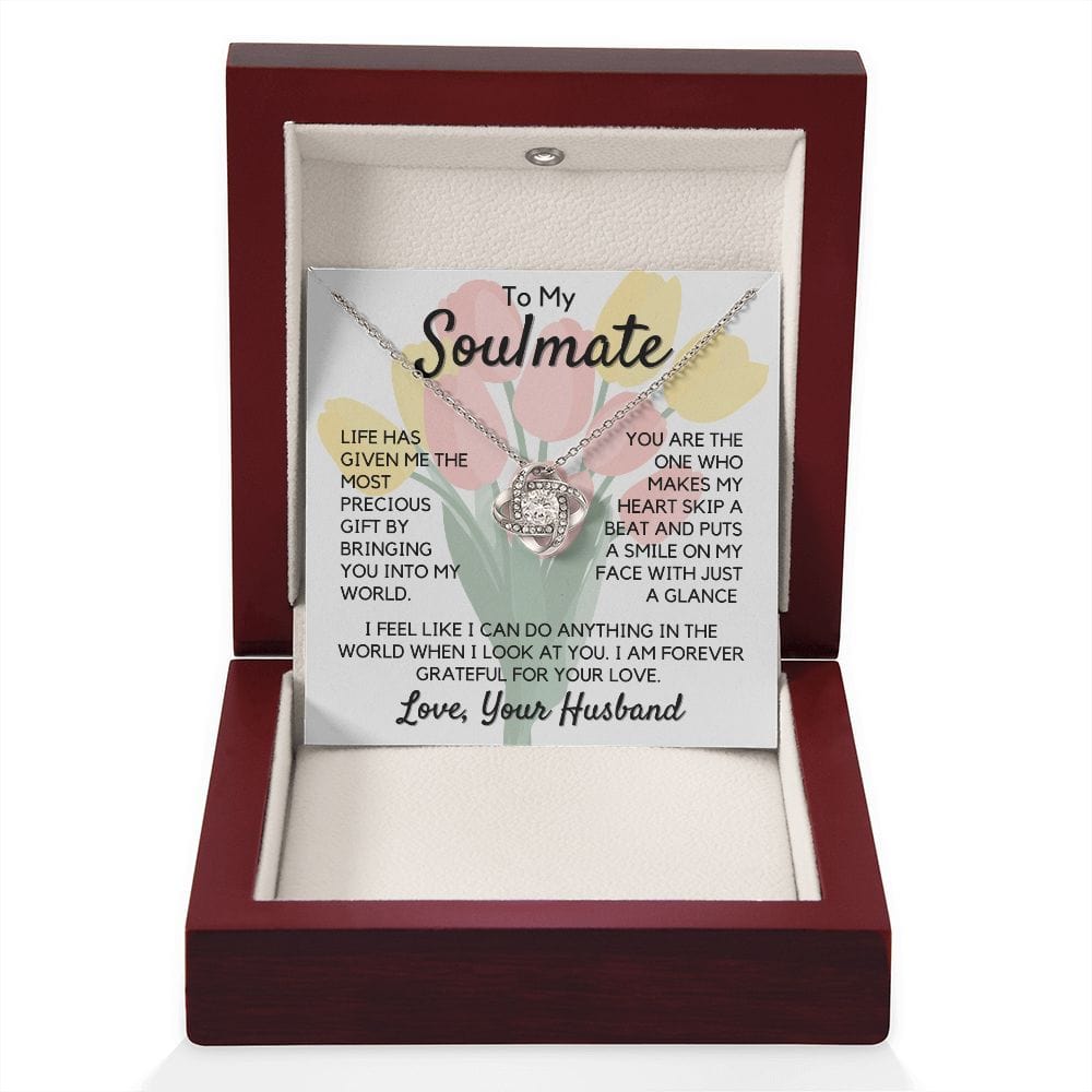 Gift To My Wife, Soulmate | Partner From Husband Necklace, Anniversary, Birthday, Mothers Day