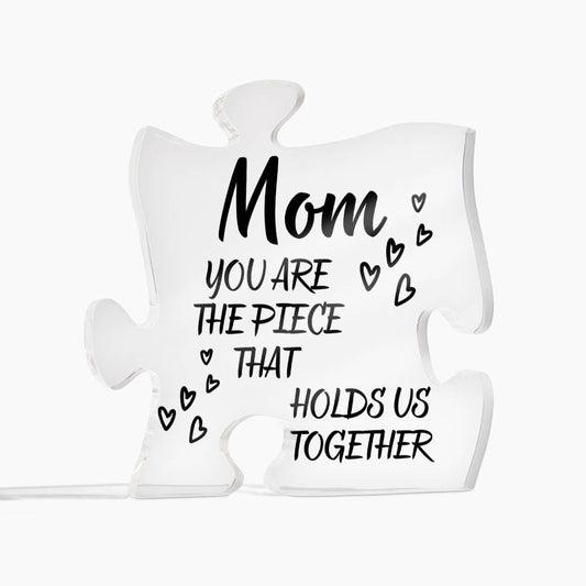 Mom Gift | Acrylic Puzzle Piece Plaque To Grandmother, From Daughter, Son, Mothers Day, Birthday