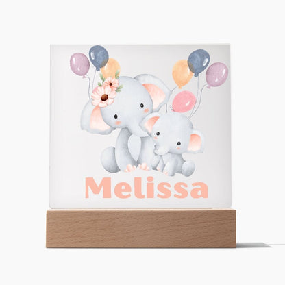 Night Light | Kids Room, Nursery, Personalized Acrylic Plaque, LED light Up Option, Baby Shower, Childs Room, Birthday