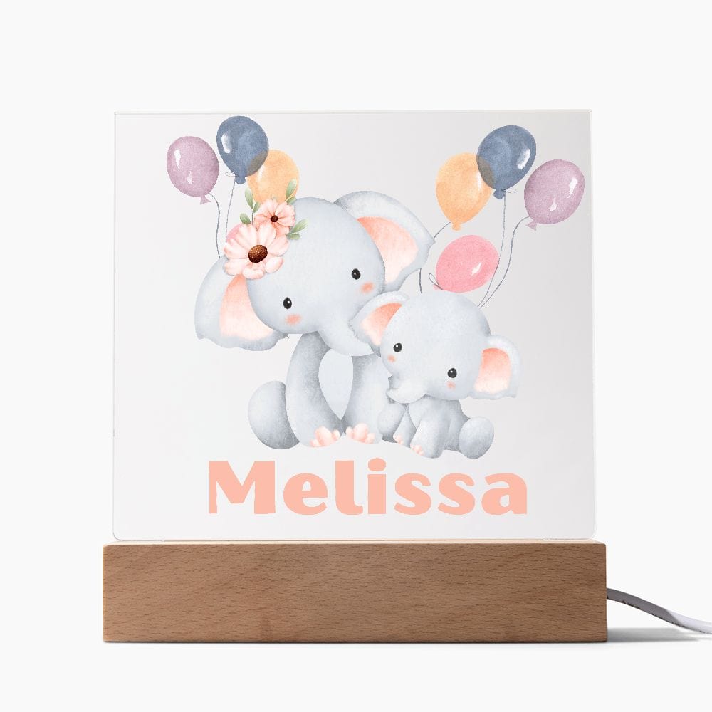 Night Light | Kids Room, Nursery, Personalized Acrylic Plaque, LED light Up Option, Baby Shower, Childs Room, Birthday