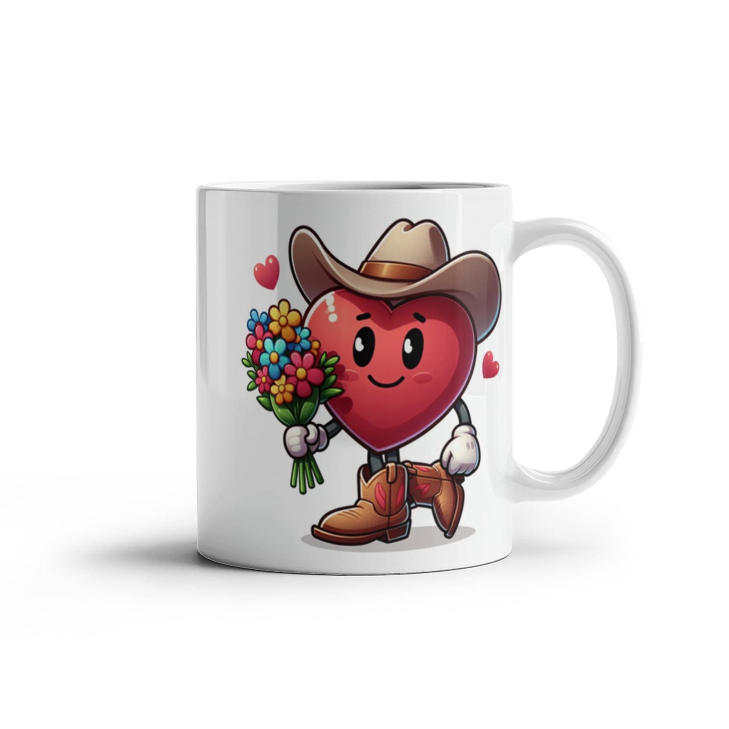 Cowboy Drink  Mug - funny, fun , Be Mine heart, rodeo, coffee, tea, valentines gift