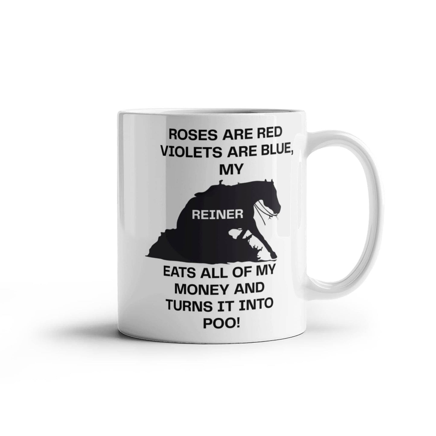 Rening horse mug, coffee mug, horse humor