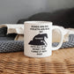 Rening horse mug, coffee mug, horse humor