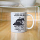 Rening horse mug, coffee mug, horse humor