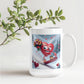 Snowboarder Drink Mug - funny, fun , Be Mine heart, Snowboard, love, coffee, tea, valentines gift