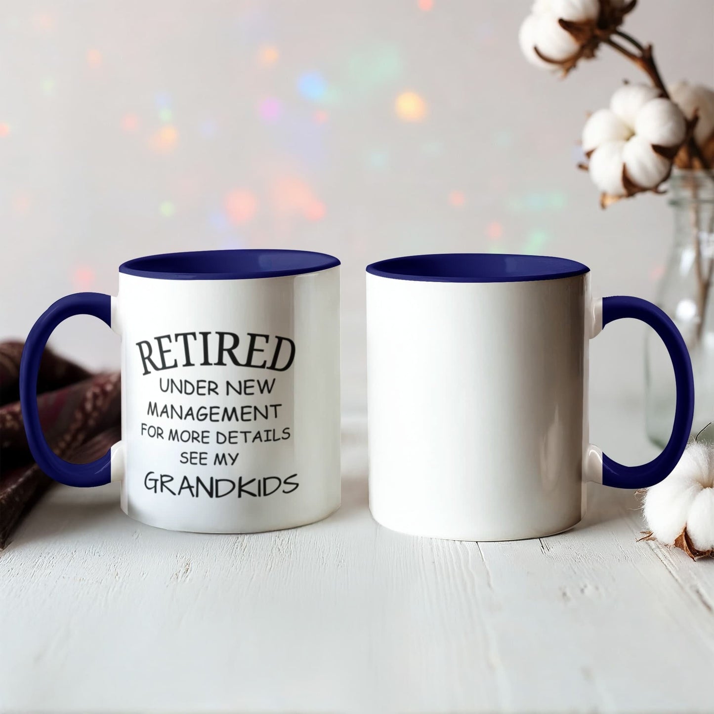 Retired Grandparent, funny mug from grandkids