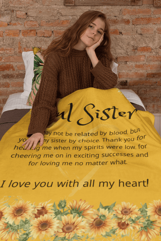 Soul Sister Gift | Best Friends, Velveteen Minky Throw Blanket, Birthday, Just Because