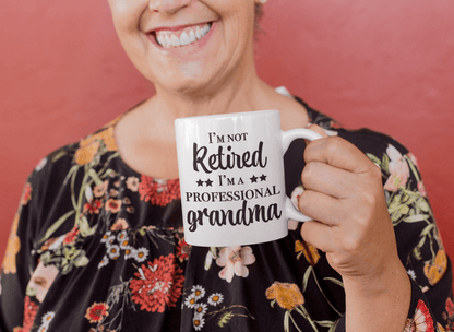 Retired Professional Grandma Funny Coffee Mug Gift for Her