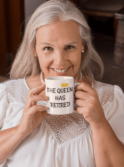 Funny Retirement Coffee Mug for her Finally Retired
