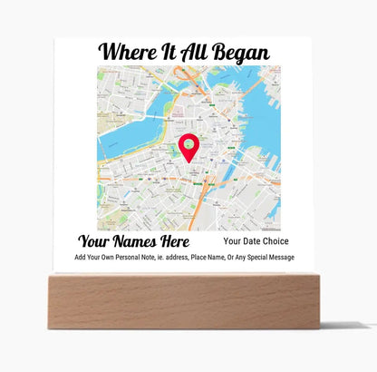 Where It All Began | Map Where We Met, Our Happy Home, Our First Date, Our First Kiss