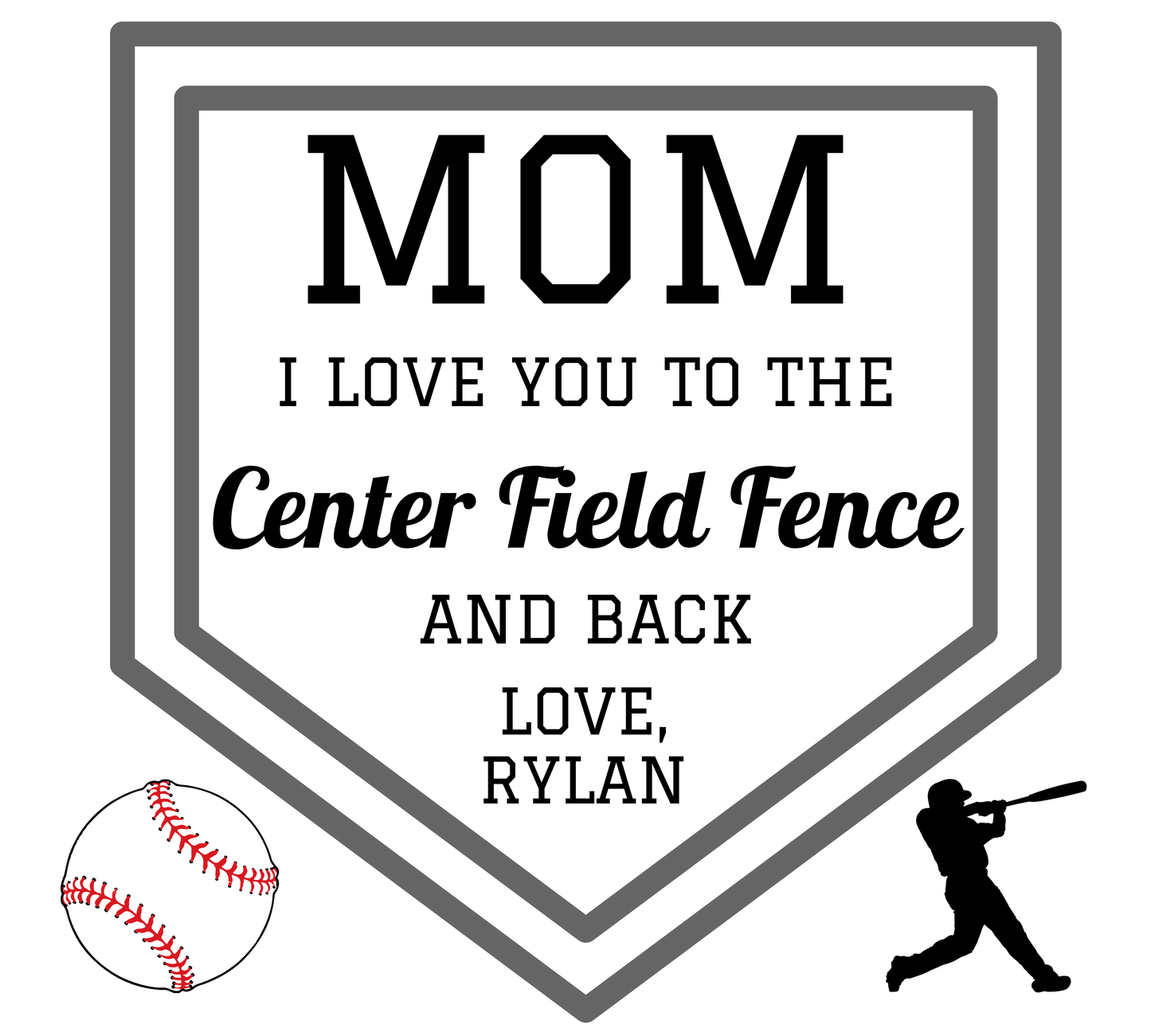 Mom Gift | Baseball Mom, Personalized, Sports Mom, Color Changing LED Acrylic Plaque, Mothers Day, Birthday, Just Because