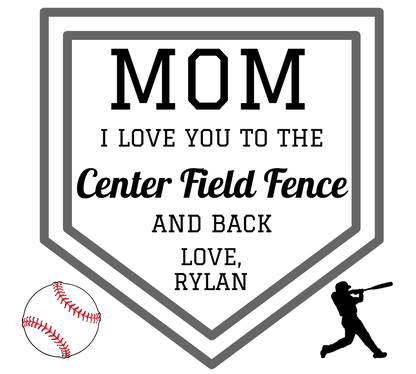 Mom Gift | Baseball Mom, Personalized, Sports Mom, Color Changing LED Acrylic Plaque, Mothers Day, Birthday, Just Because