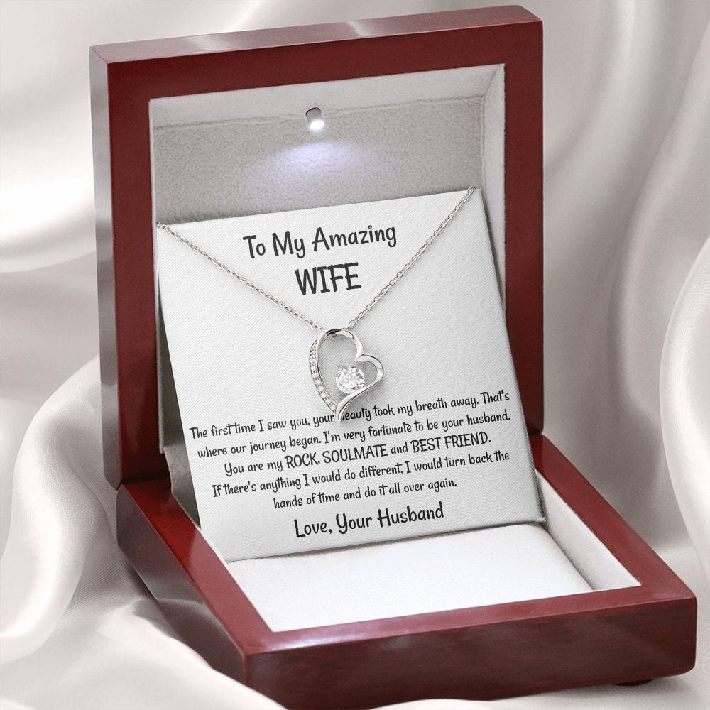 Wife Gift | You Are My Rock, Soulmate,Best Friend Necklace, From Husband, Birthday, Mothers Day