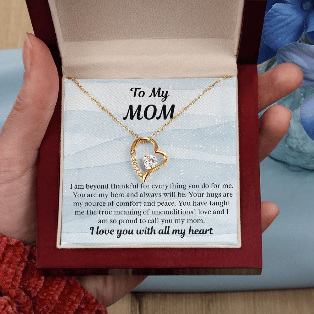 Mom Gift - My Hero from Daughter Gift from Son Necklace