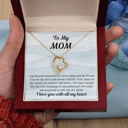 Mom Gift - My Hero from Daughter Gift from Son Necklace