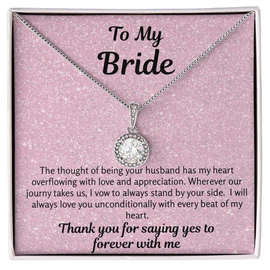 Bride Gift | To Bride From Groom, Wife To Be, Future Wife, Fiance Necklace, From Future Husband, Soon To Be Wife