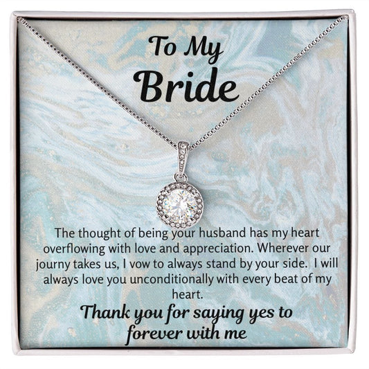 Bride Gift | To Bride From Groom, Wife To Be, Future Wife, Fiance Necklace, From Future Husband, Soon To Be Wife