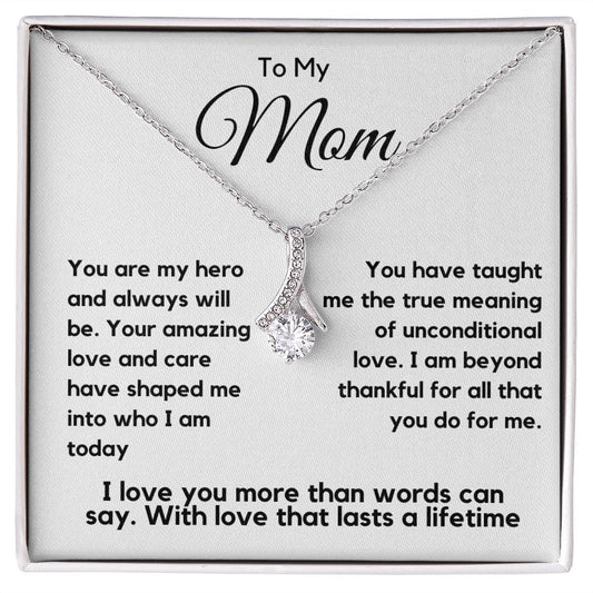 Mom Gift | To My Mom Necklace, My Hero, Mothers day, Birthday