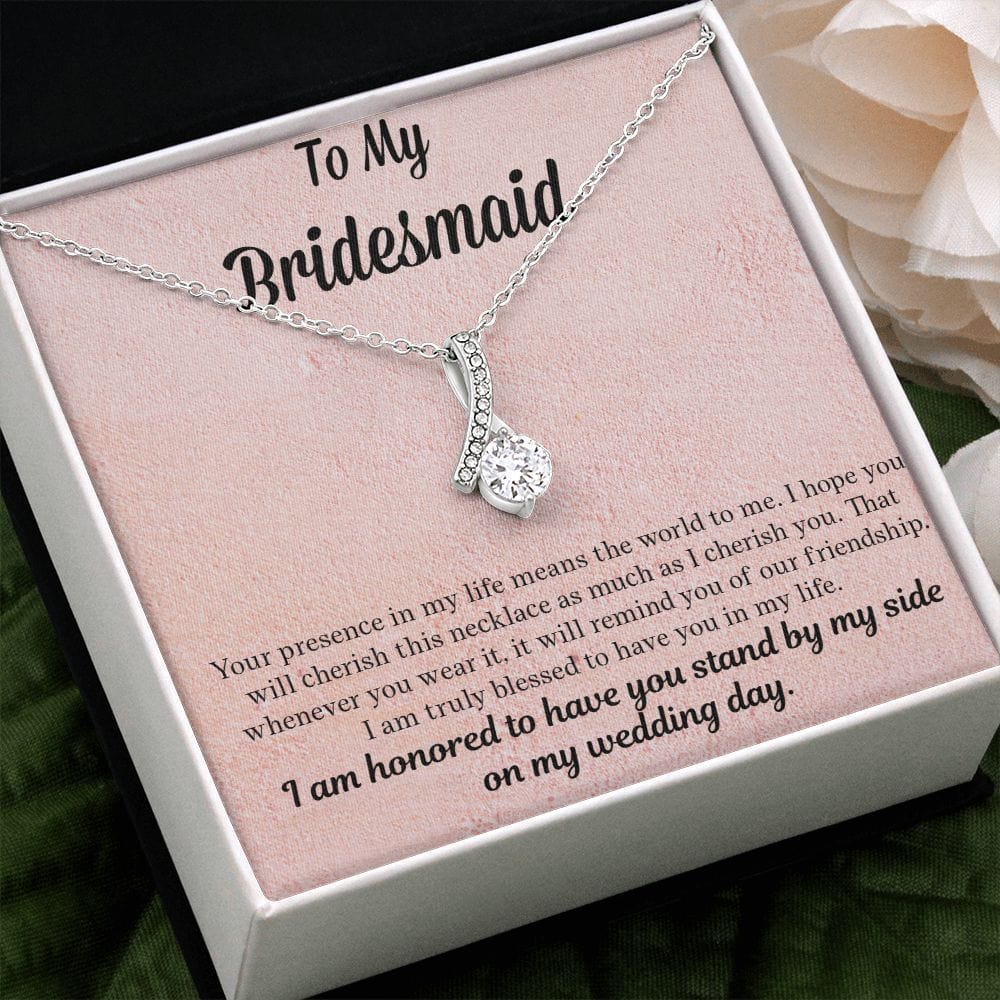 Bridesmaid Gift | Necklace to Bridesmaids, Gift From Bride, Wedding Party Jewelry, Bridal Party Necklace