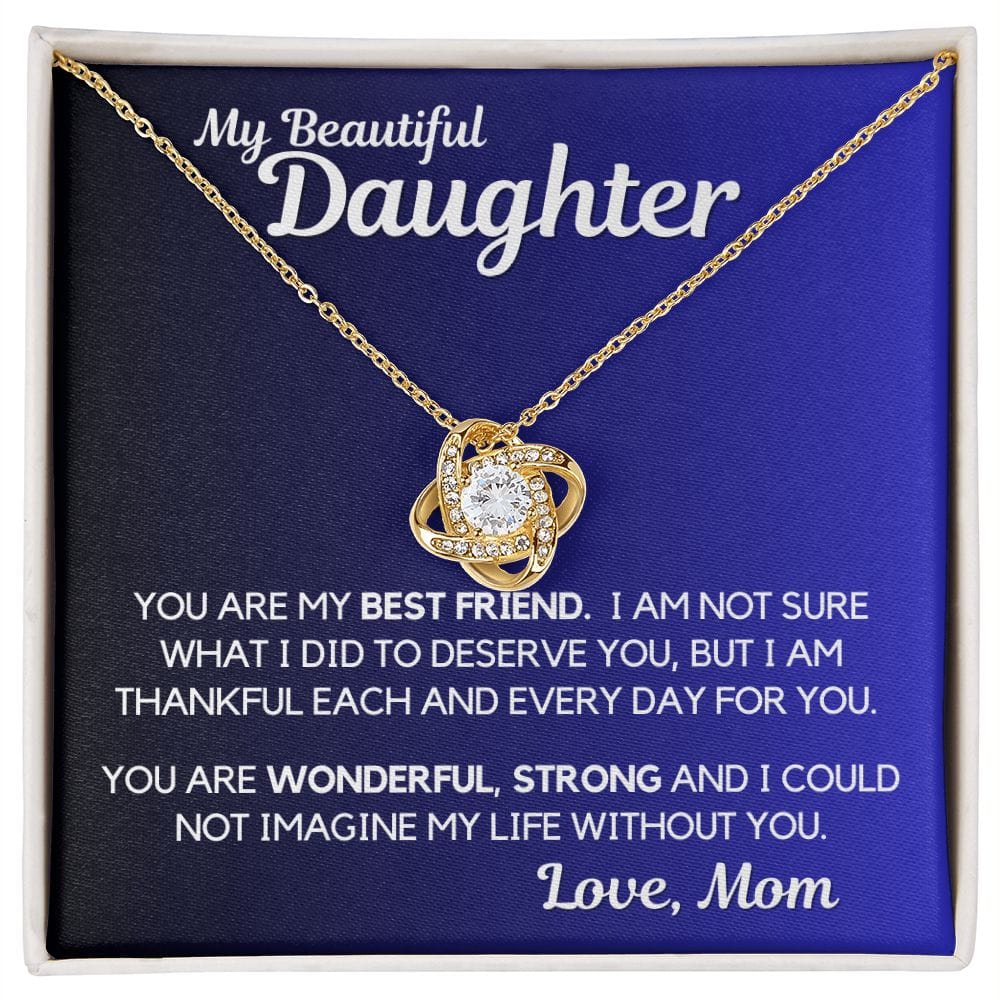 Daughter Gift | Necklace from Mom, To my Beautiful Daughter, Birthday, Graduation