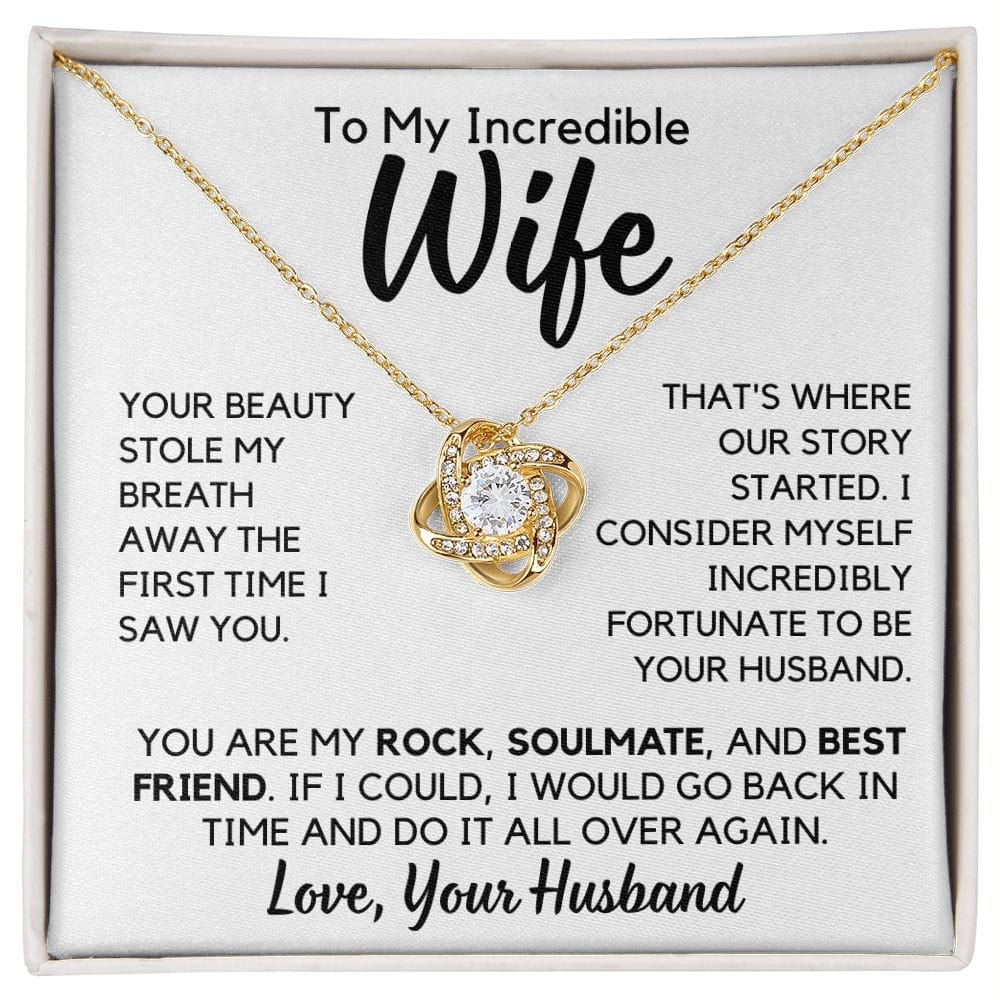 To My Wife | Soulmate Gift, Partner, From Husband Pendant Necklace, Anniversary, Birthday, Mothers Day