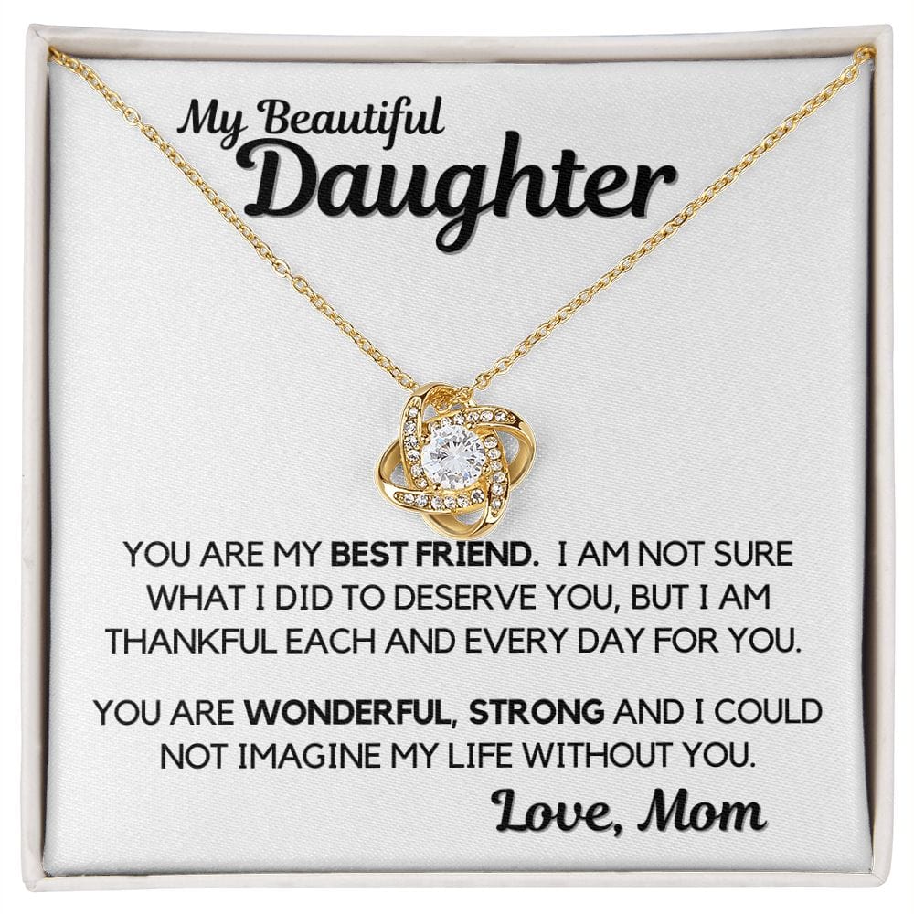 Daughter Gift | Necklace from Mom, To my Beautiful Daughter, Birthday, Graduation