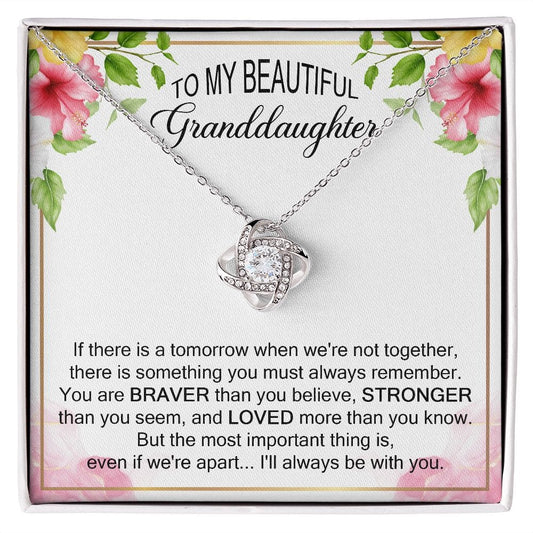 Granddaughter Gift - Necklace From Grandmother, Grandfather, Birthday, Graduation