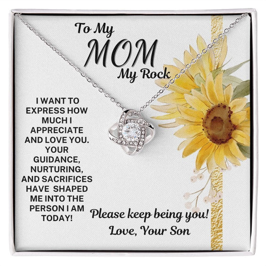 Gift To Mom | From Son, Bonus Son, Necklace Mothers Day, Birthday