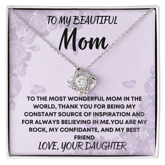 Gift For Mom | Necklace From Daughter, To Mom, Bonus Mom, Mother In Law, Mothers Day, Birthday