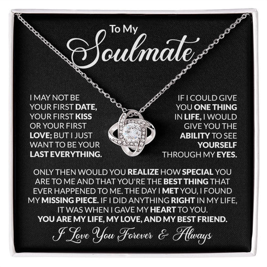Soulmate Gift | To My Wife, Everything Love Necklace, Birthday, Anniversary, Mothers Day
