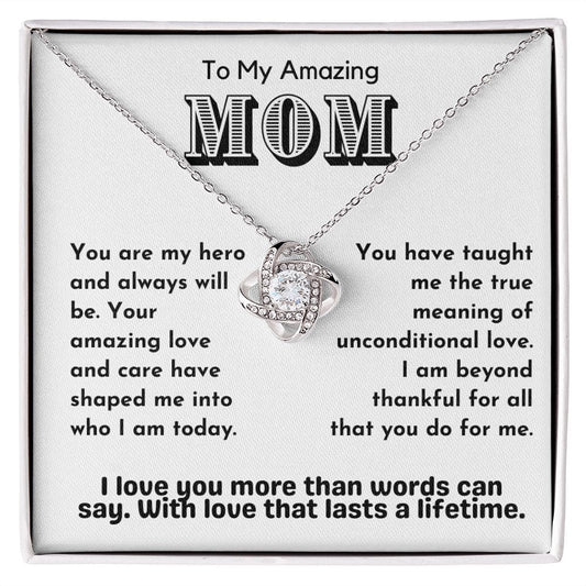 Mom Gift | To My Amazing Mother Necklace, Birthday, Mothers day