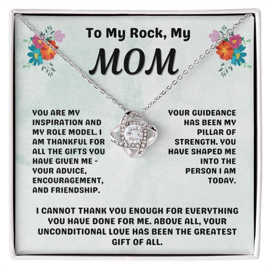 Gift To Mom | My Rock Inspiration Necklace Mother Birthday Mothers Day