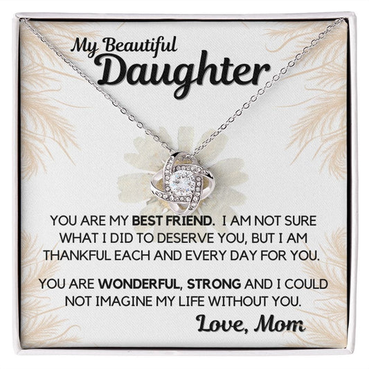 Daughter Gift | Necklace from Mom, To my Beautiful Daughter, Birthday, Graduation