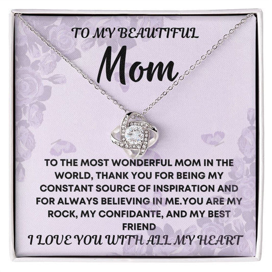 Gift For Mom | From Daughter, From Son, Necklace,Mothers Day, Birthday
