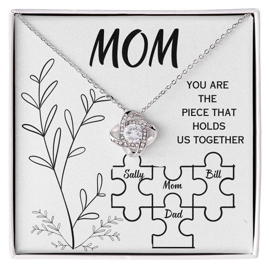 Mom Gift | Puzzle Piece Personalized Family Gift, Mothers Day, Birthday, From Family