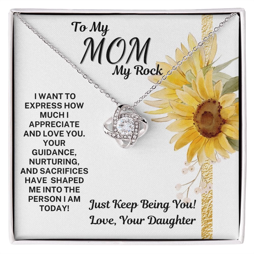 Mom Gift | From Daughter, Necklace, Mothers Day, Birthday, Bonus Daughter