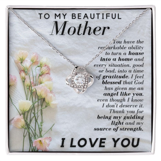 To My Mother | Necklace Gift For Mom, From Daughter, Son, Mothers Day, Birthday, Or Just Becasue