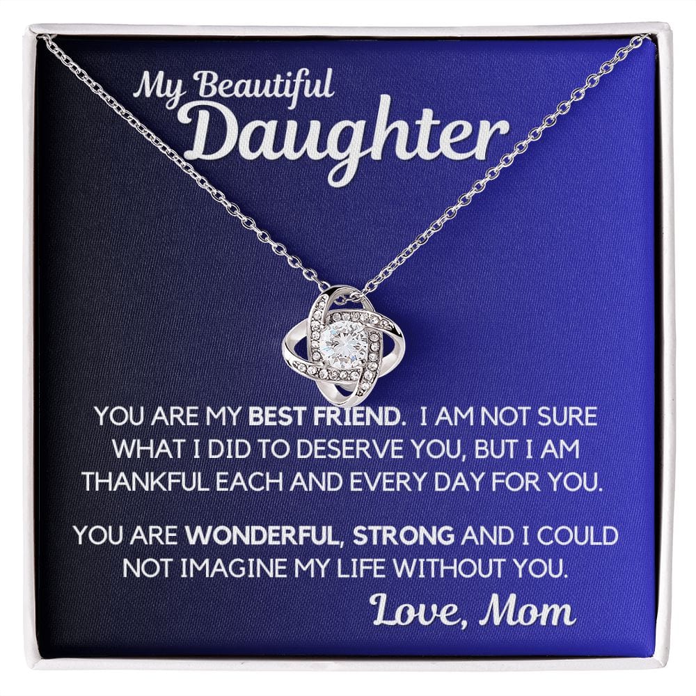 Daughter Gift | Necklace from Mom, To my Beautiful Daughter, Birthday, Graduation