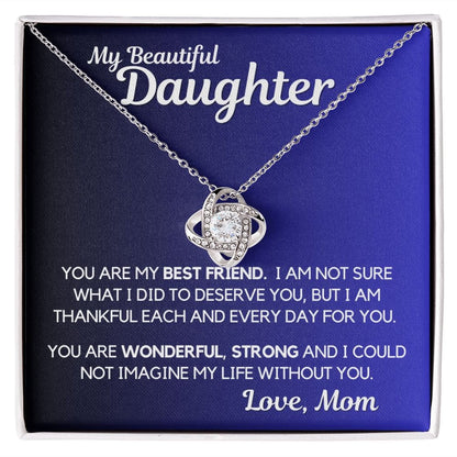 Daughter Gift | Necklace from Mom, To my Beautiful Daughter, Birthday, Graduation