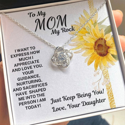 Mom Gift | From Daughter, Necklace, Mothers Day, Birthday, Bonus Daughter