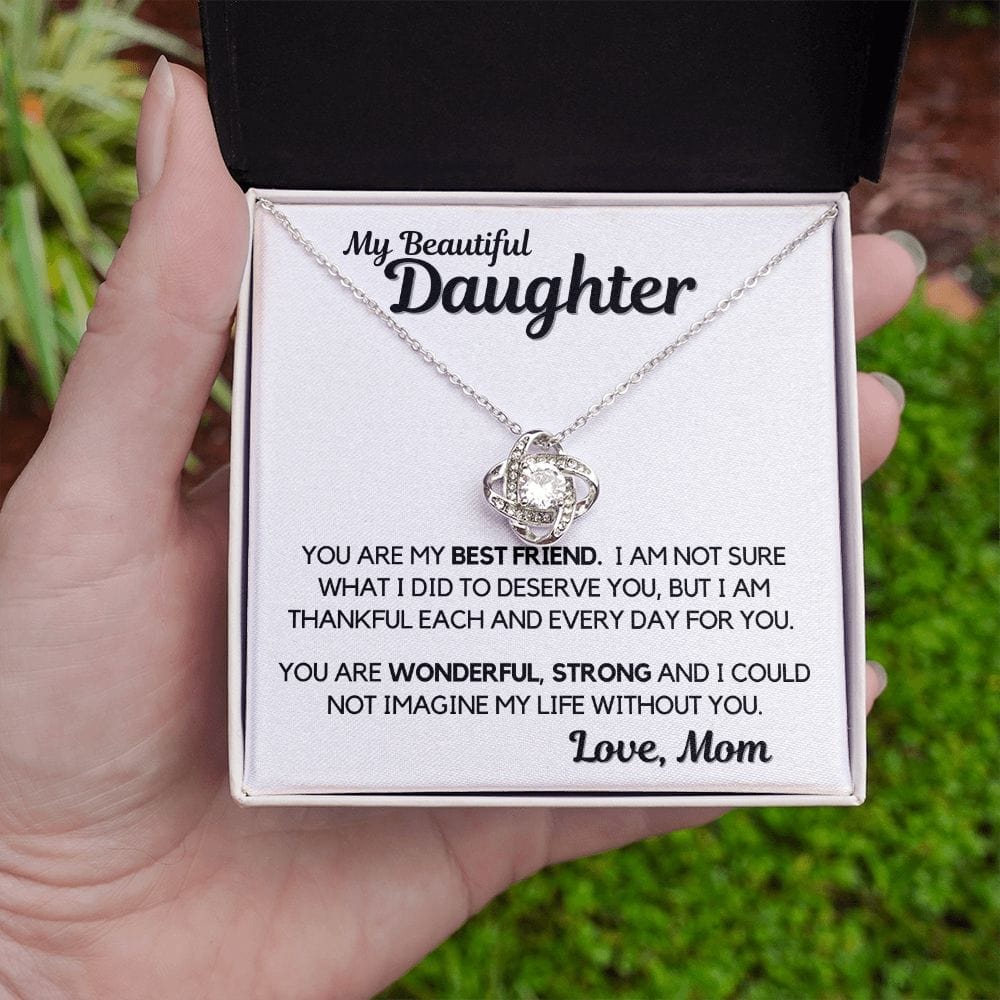 Daughter Gift | Necklace from Mom, To my Beautiful Daughter, Birthday, Graduation