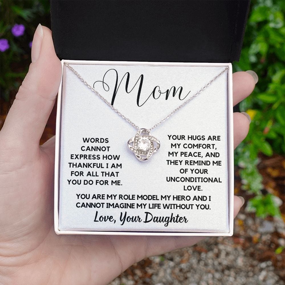 Mom Gift | To My Mother Necklace, My Hero, From Daughter, Mothers Day, Birthday