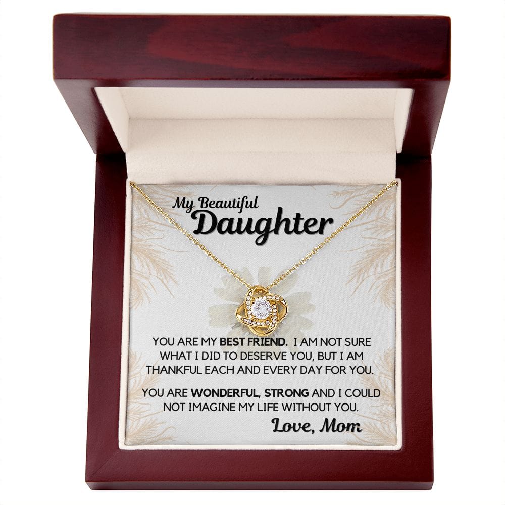 Daughter Gift | Necklace from Mom, To my Beautiful Daughter, Birthday, Graduation