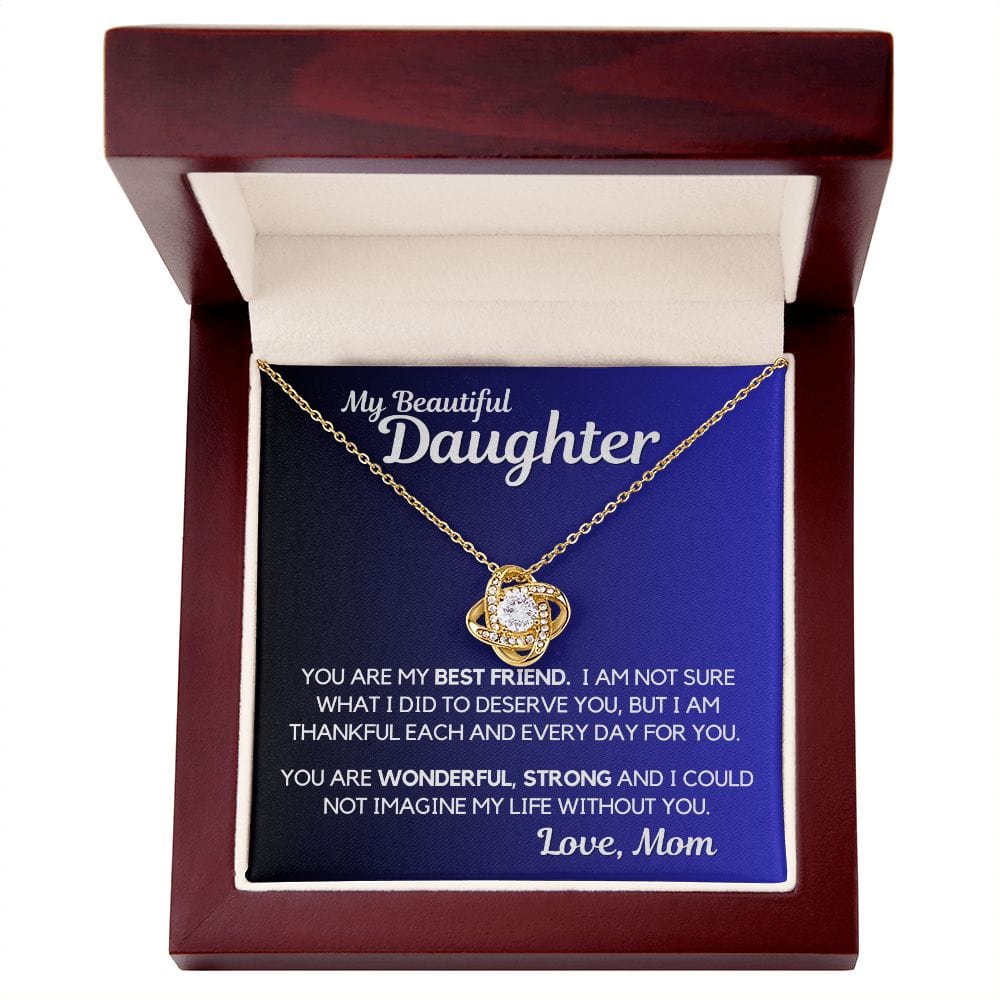 Daughter Gift | Necklace from Mom, To my Beautiful Daughter, Birthday, Graduation
