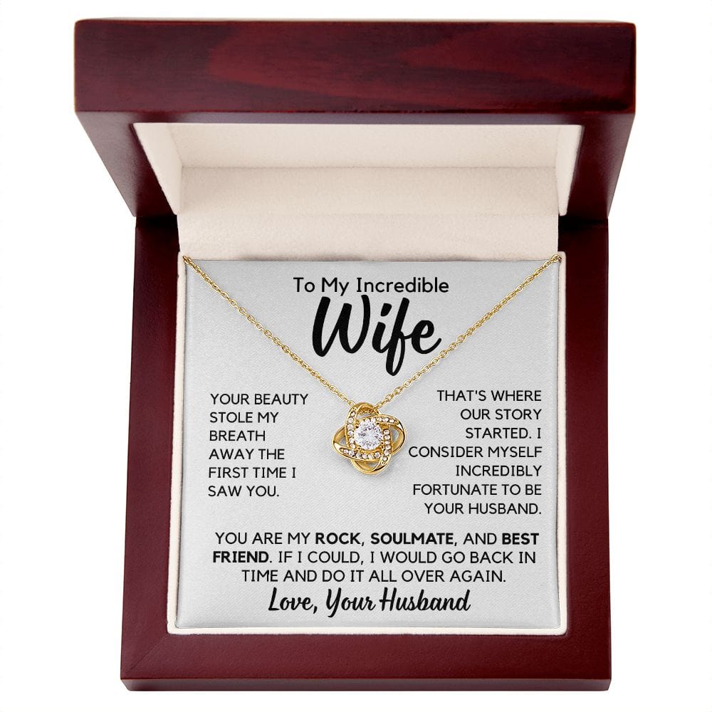 To My Wife | Soulmate Gift, Partner, From Husband Pendant Necklace, Anniversary, Birthday, Mothers Day