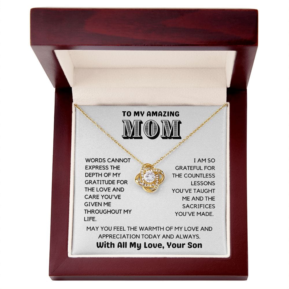 Gift To Mom | Necklace From Son, Son In Law, Bonus Son, Birthday, Mothers Day