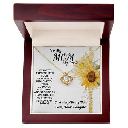 Mom Gift | From Daughter, Necklace, Mothers Day, Birthday, Bonus Daughter