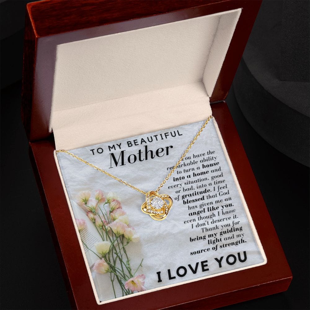 To My Mother | Necklace Gift For Mom, From Daughter, Son, Mothers Day, Birthday, Or Just Becasue
